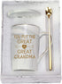 You Put The Great In Great Grandma Mug Great Grandma Gifts Mug Birthday Mothers Day Gifts for Grandma from Grandkids Granddaughter Grandson Grandchildren Gifts Grandma Coffee Mug 14 Ounce Gray