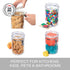 Oggi Clear Canister Food Storage Container Set, 4-Piece