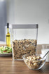 Yamazaki Home Airtight Dry Food Storage Container with Sliding Lid | Kitchen & Pantry Organization | Cereal, Grains, Pasta, and Flour, One Size, White