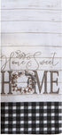 Home Sweet Home Kitchen Terry Towel and Tea Towel 2-pc Set Farmhouse Family