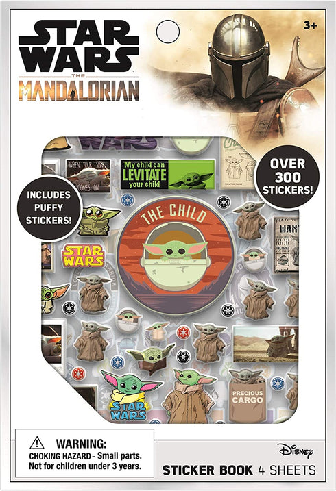 Baby Yoda Star Wars The Mandalorian Sticker Book Pack - Over 300 Stickers