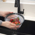 Tovolo Small Collapsible Microwave, Lid for Reheating Food, Meal Prep Gadget, No Mess Folding Bowl Cover Kitchen Tool, Charcoal