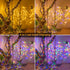 Ollny Solar String Lights Outdoor, 25ft 50 LED Easter String Twinkle Fairy Star Lights Waterproof, Warm White & Multicolor Changing Lights with 11 Modes for Easter Christmas Garden Yard Patio Party