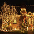TURNMEON 300 LED 99 Ft Christmas Copper Wire Fairy LED String Lights with Timer 8 Modes Remote Plug in Christmas Lights Decoration for Indoor Outdoor Home Bedroom Xmas Tree Party Decor, Warm White