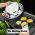Cheese Melting Dome, HaSteeL 12In & 9In Heavy Duty Round Basting Steam Cover, Stainless Steel Griddle Grill Accessories for Flat Top BBQ Kitchen Cooking Indoor & Outdoor, Dishwasher Safe - (2Packs)
