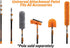 Cobweb Duster Head Brush // Spider Web Brush for Outdoor & Indoor Web Cleaning // Twist-On Corner Duster Fits Standard Acme Threaded Extension Poles // Best Cobweb Brush Head (Pole Sold Separately)