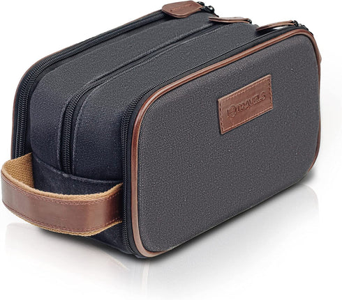 Travel Toiletry Bag - Dopp Kit for Men - Cosmetic Toiletry Bag for Men | Large Portable Bathroom Accessories Kit| Toiletry Kit | Hygiene Shaving bag | Mens Toiletry Travel Bag | Toiletries Bag for Men