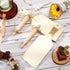 6 Pcs Mini Rolling Pin Wooden Handle Rolling Pin, 6 Pcs Wooden Cutting Board with Handle Serving Paddle Chopping Board Serving Board for Baking, 60 Pcs Wooden Bead Unfinished Wood Bead with Twine