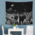DESIHOM Starry Night Tapestry Mountain Tapestry Moon and Stars Tapestry Black and White Wall Tapestry for Bedroom Living Room Dorm Decor 70.9x92.5 Inch