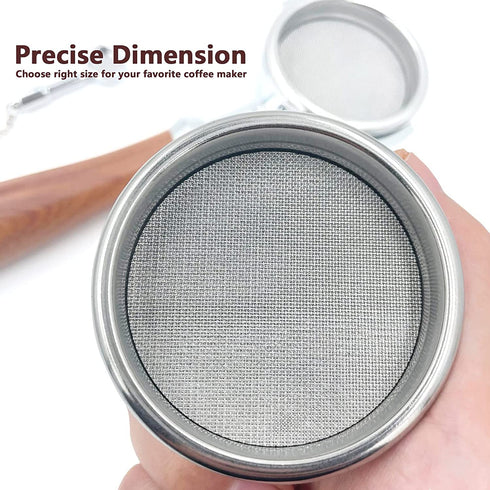 53.5mm Puck Screen/Espresso Portafilter Lower Shower Screen/Contact Screen - 316 Stainless Steel