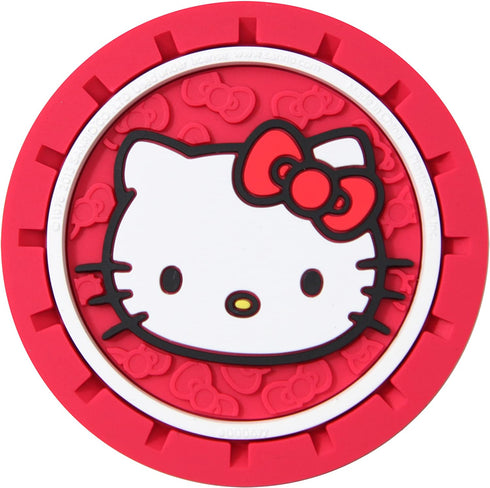Plasticolor 000677R01 Hello Kitty Bow Auto Car Truck SUV Cup Holder Coaster 2-Pack