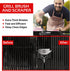 KP Grill Brush and Scraper Bristle Free 2 in 1 Safe Grill Cleaner Design No Bristles in Your Food BBQ Brush Smart Super Grip Handle & Bonus Metal Hanger Best Grill Cleaning Kit +3 eBooks