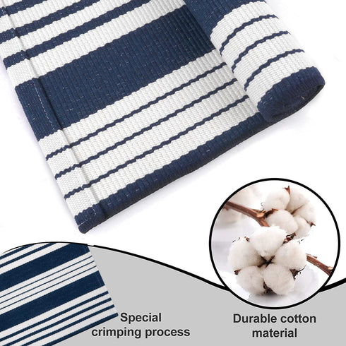 OJIA Striped Doormat 2'x3' Cotton Hand Woven Welcome Doormats Machine Washable Indoor/Outdoor Small Rugs Front Porch Rug Farmhouse Mat for Entryway/Kitchen/Laundry/Bathroom