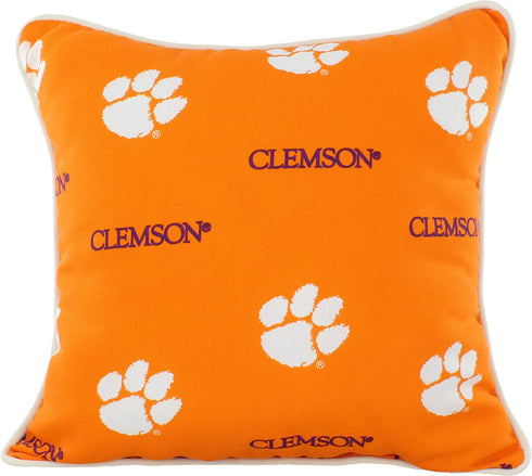 College Covers Clemson Tigers Outdoor Decorative Throw Pillow, 16" x 16"