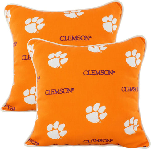 College Covers Clemson Tigers Outdoor Decorative Throw Pillow, 16" x 16"