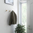 Franklin Brass B41615-PUW-B Modern Slant Hook, 2-1/4", Pine Unfinished & Pure White, 5 Pack