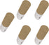 Franklin Brass B41615-PUW-B Modern Slant Hook, 2-1/4", Pine Unfinished & Pure White, 5 Pack