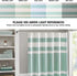 Madison Park Spa Waffle Shower Curtain Pieced Solid Microfiber Fabric with 3M Scotchgard Water Repellent Treatment Modern Home Bathroom Decorations, Stall 54X78", Aqua