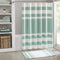 Madison Park Spa Waffle Shower Curtain Pieced Solid Microfiber Fabric with 3M Scotchgard Water Repellent Treatment Modern Home Bathroom Decorations, Stall 54X78", Aqua