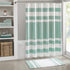 Madison Park Spa Waffle Shower Curtain Pieced Solid Microfiber Fabric with 3M Scotchgard Water Repellent Treatment Modern Home Bathroom Decorations, Stall 54X78", Aqua