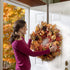 Haute Decor Adjustable Length Wreath Hook and Hanger - 2PACK- Oil Rubbed Bronze - Holds up to 20 lbs.