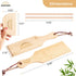 Gnocchi Board Set for Rolling Dough - 2 Pcs Paddles 2 Pcs Rollers 1 Pc Cutter - Bamboo Authentic Pasta Shaper Tools Butter Maker - Garganelli Cavatelli Tortellini Cavarola Roller - Great Cutlery Gift