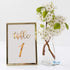 Gold Wedding Table Numbers Cards (1-30 + Head Table) 4x6" Double Sided Modern Calligraphy Foil Design Best for Receptions, Banquets, Caf©s, Restaurants & Parties by Merry Expressions