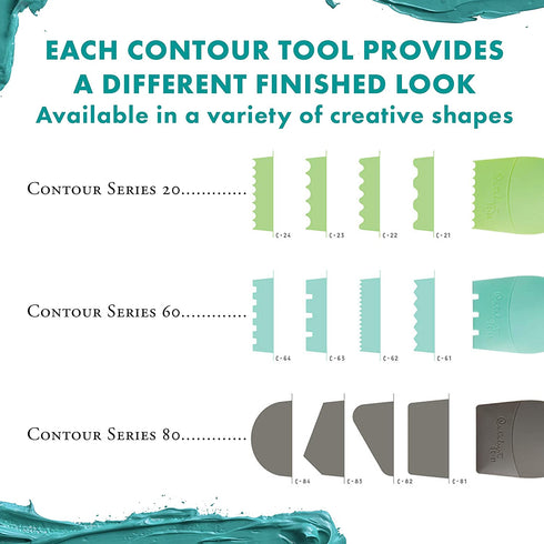 Princeton Catalyst Tools, Art Supplies for Texturizing and Moving Paint, Contour- Taupe
