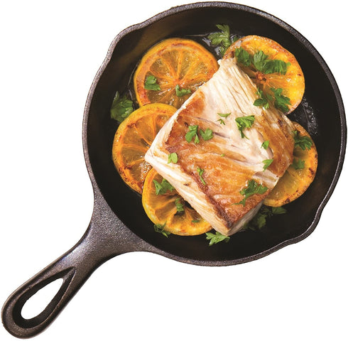 Lodge Heat Enhanced and Seasoned Cast Iron Skillet, 6.5-Inch, Black