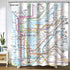 New York Subway Map Shower Curtain White Subway Map Shower Curtains for Bathroom Waterproof Polyester Fabric Shower Curtain Sets with Hooks 72x72 Inch