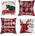 JOYIN Christmas Buffalo Plaid Pillow Covers with Rustic Farmhouse Design (4 Pack), 18x18 Inch Christmas Throw Pillow Case for Sofa, Couch, Bedroom or Patio Seat Christmas Winter Holiday Decoration
