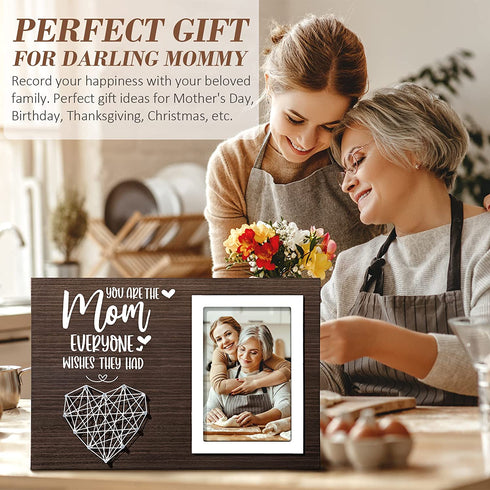 Best Mom Gifts Mothers Day Gifts for Mom from Daughter Son Kids, Mom Picture Frame Mother-in Law-Gifts New Mom Gifts for Women, Birthday Gifts for Mom Who Has Everything Mom Christmas Gifts-4x6 Photo