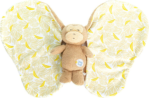 Snug Hugs Monkey Blanky, Stuffed Animal Lovey Blanket