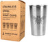 Magic Pine Stainless Steel Pint Cups, Bugs (Set of 4)