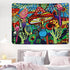 Tapestry Trippy Mushroom Tapestry Hippie Colorful Art Tapestry Psychedelic Eyes Tapestries Trippy Wall Tapestry Wall Hanging for Room(36 x 48 inches)