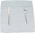 INFEI Narrow Striped Linen Cotton Dinner Cloth Napkins - Set of 12 (40 x 40 cm) - for Events & Home Use (Blue)