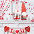 Valentines Day Gnome Plush Set of 2, Tabletop Swedish Elf Gnome Doll - Valentines Mantle Fireplace Decorations, Home Decor Living Room Table Mantel Centerpiece by 4E's Novelty