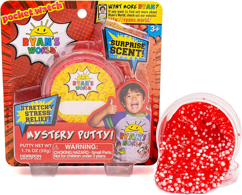 RYAN'S WORLD Mystery Putty, Surprise Scent by Horizon Group USA (200192) , Red