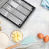 Cedilis Cutlery Tray, 5 Compartments Flatware Organizers, Metal Kitchen Utensil Drawer Silverware Tray, The Mesh Collection for Knives Spoons Forks with 4 Foam Feet, Black