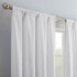 ECLIPSE Kendall Modern Blackout Thermal Rod Pocket Window Curtain for Bedroom or Living Room (1 Panel), 42" x 95", White