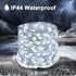 JMEXSUSS 2 Pack 200 LED Solar Fairy Lights Outdoor Waterproof, 66ft White Solar Lights with 8 Modes, Copper Wire Solar String Lights for Tree Garden Yard Patio Wedding Party Christmas Decoration