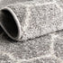 Unique Loom Trellis Frieze Collection Area Rug-Modern Morroccan Inspired Geometric Lattice Design, 2 x 3 ft, Light Gray/Ivory