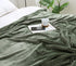 BEAUTEX Fleece Blanket Twin Size Super Soft Flannel Throw Blanket Lightweight Fuzzy Plush Blanket for Couch Sofa or Bed All Seasons (Olive Green, 60" x 80")