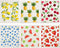 Mixed Fruit Swedish Kitchen Dishcloths Reusable Dish Towels Absorbent and Fast Dry Cleaning Cloths for Kitchen Blueberry Cherry Strawberry Lemon Pineapple Watermelon Cleaning Wipes (6 Pieces)