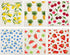 Mixed Fruit Swedish Kitchen Dishcloths Reusable Dish Towels Absorbent and Fast Dry Cleaning Cloths for Kitchen Blueberry Cherry Strawberry Lemon Pineapple Watermelon Cleaning Wipes (6 Pieces)
