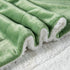 RONGTAI Sherpa Fleece Soft Plush Fluffy Blanket Throw Lightweight Warm Blankets for Winter?Grass Green-Twin?60" x 80"?