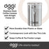 Oggi Coffee Canister, 5" x 7.75", Stainless Steel
