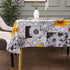 Heavy Duty Vinyl Tablecloth with Flannel Backing Waterproof Oil-Proof PVC Table Cloth Stain-Resistant Wipeable Rectangle or Square Table Cover