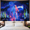Astronaut Tapestry Trippy Planet Tapestry Psychedelic Galaxy Space Tapestry Hippie Cactus Spaceman Tapestry Fantasy Starry Aurora Landscape Tapestry Wall Hanging for Bedroom