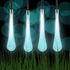 String Lights Set of 2 30 Bulb Solar Power Outdoor LED Décor Tear Drop Lighting with 8 Modes and Rechargeable Battery by Pure Garden (Cool White)